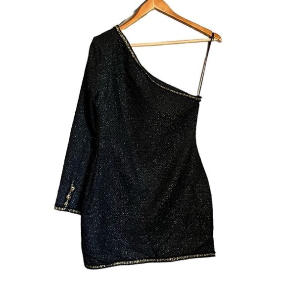 NWT! Zara black one shoulder dress. Size small - Picture 14 of 16